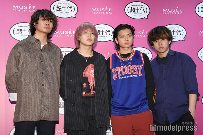 ヤングスキニー/(左から)りょうと、かやゆー、しおん、ゴンザレス(C)モデルプレス