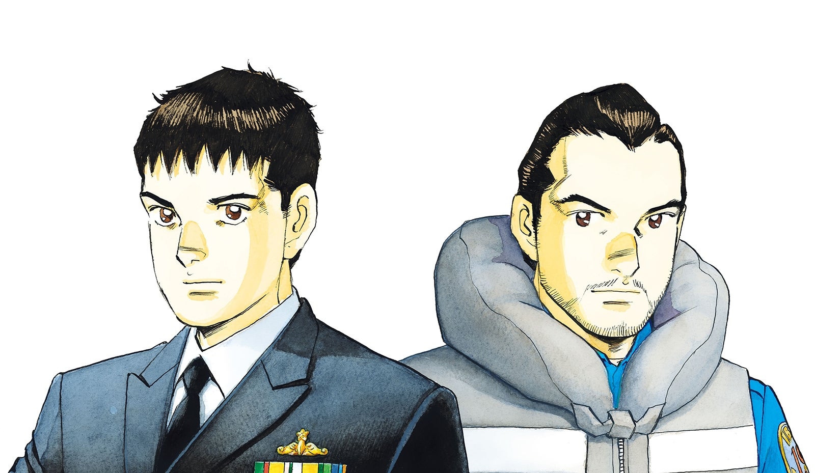 左：秋津竜太、右：新波歳也（C）かわぐちかいじ・惠谷治／小学館