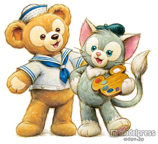 ダッフィーとジェラトーニ(C)Disney