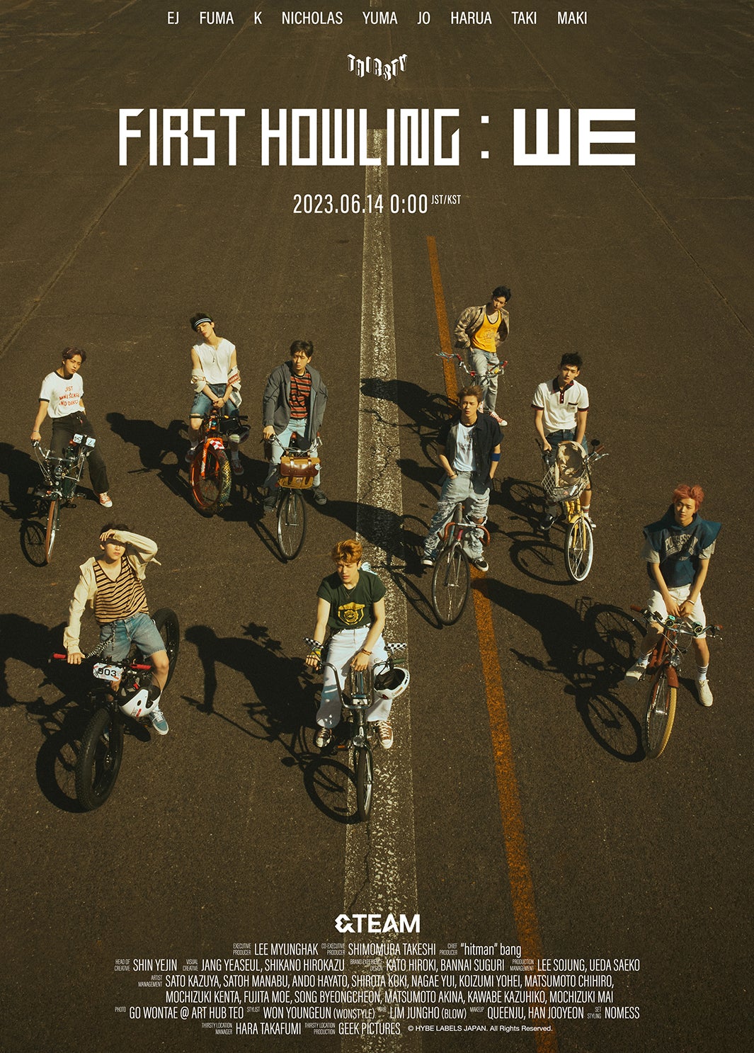 &TEAM「First Howling：WE」Concept Poster（C）HYBE LABELS JAPAN