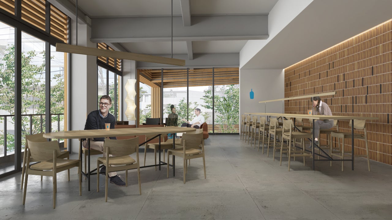 ブルーボトルコーヒー 渋谷カフェ／画像提供：ブルーボトルコーヒージャパン