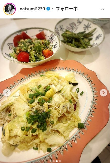 小川菜摘Instagramより