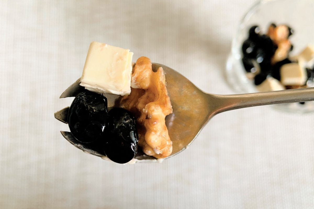 黒豆クリームチーズくるみ