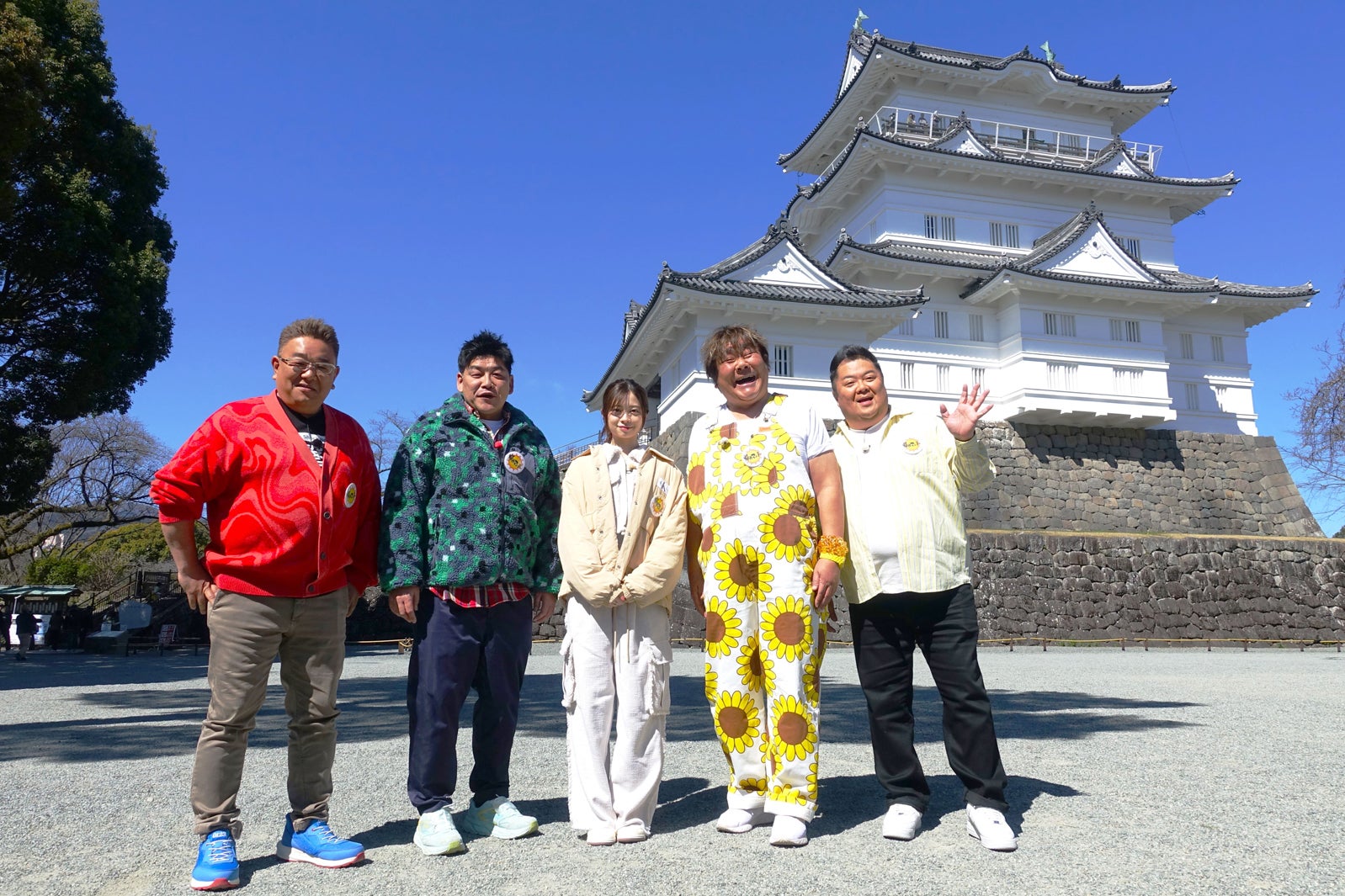 伊達みきお、富澤たけし、桜田ひより、石塚英彦、小杉竜一（C）テレビ朝日