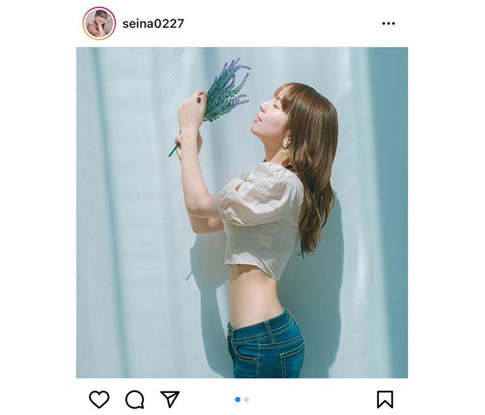 竹内星菜 細すぎるくびれショットに反響ぞくぞく モデルプレス