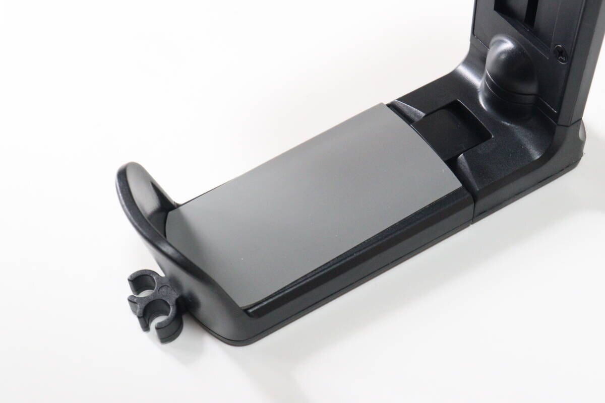 机下収納ヘッドホンホルダーブラック　滑り止め