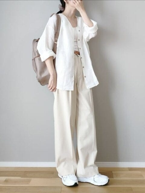 秋先取りコーデ　秋コーデ