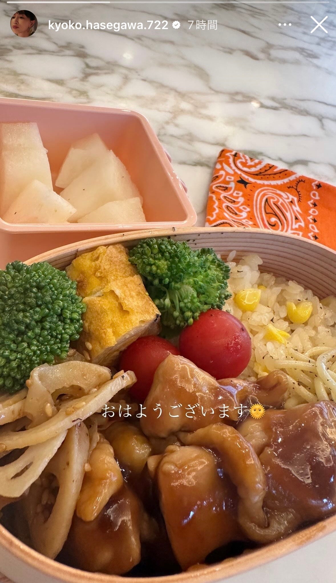 長谷川京子Instagramストーリーズより