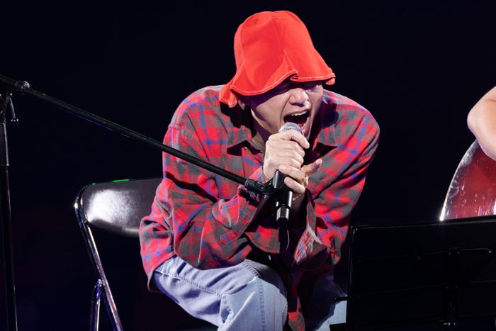 おーちゃん(設楽統)「赤えんぴつ in 武道館」撮影:RyuyaAmao