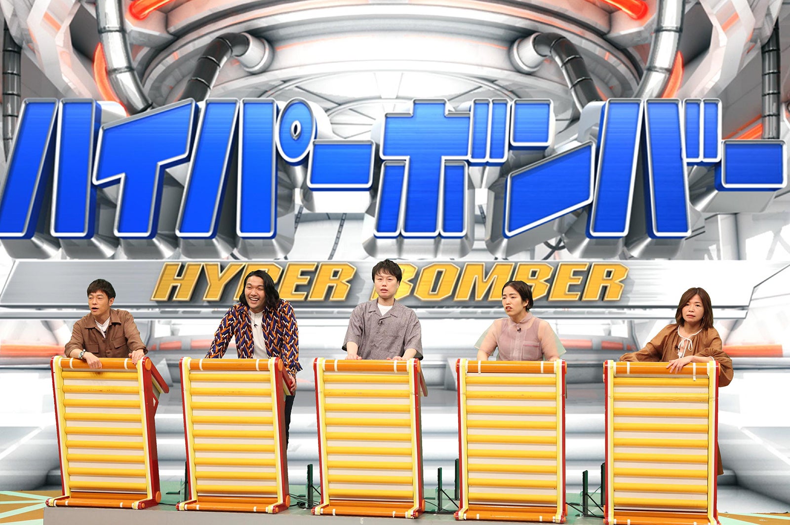 （左から）陣内智則、盛山晋太郎、リリー、ゆりやんレトリィバァ、大久保佳代子、 （C）フジテレビ