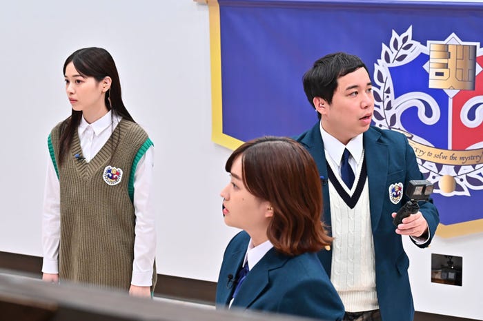 西野七瀬、篠原梨菜アナウンサー、せいや (C)TBS