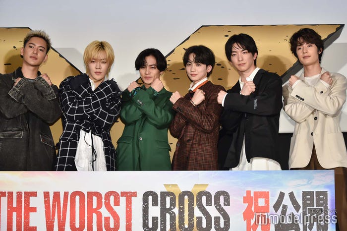 三山凌輝、中本悠太、川村壱馬、吉野北人、前田公輝、塩野瑛久 (C)モデルプレス