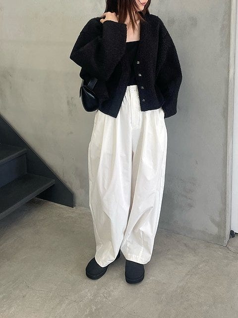 黒カーディガン コーデ 黒カーディガンコーデ1