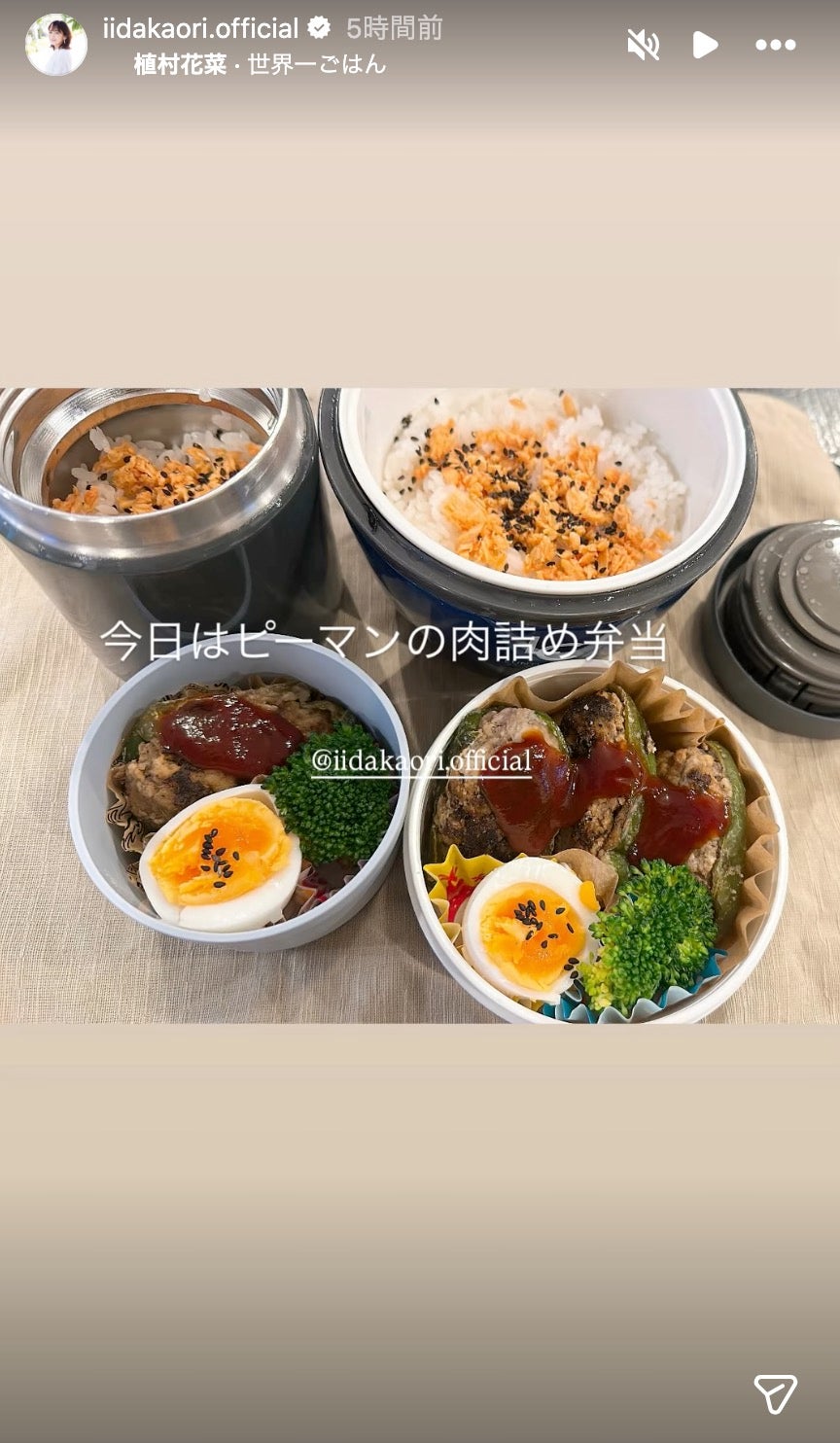 飯田圭織 Instagramストーリーズより