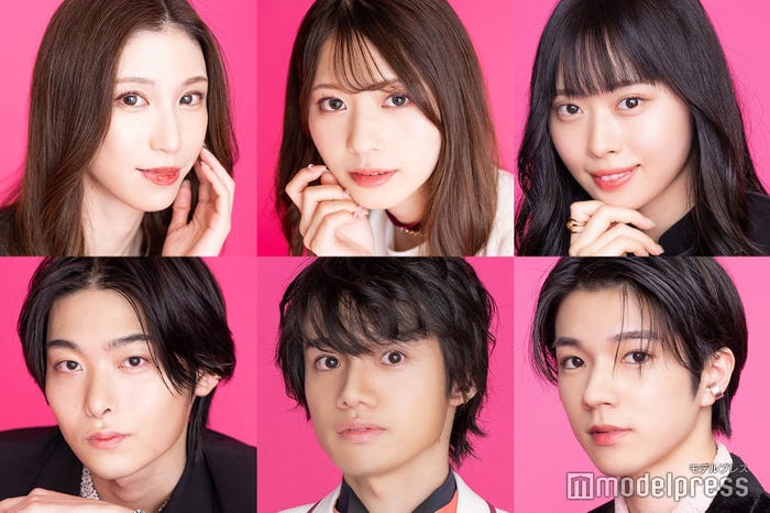 モデルプレス読者モデル(左上から時計回りに)阿野いずみ、舩木菜々、木村恒桜莉、冨樫拓真、矢島尚也、小林和哉(C)モデルプレス