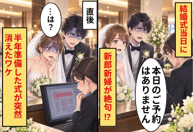 結婚式当日に「本日のご予約はありません」新郎新婦が絶句！？直後⇒「…は？」半年準備した式が突然消えたワケ