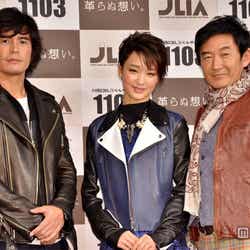 左から:伊藤英明、剛力彩芽、石田純一