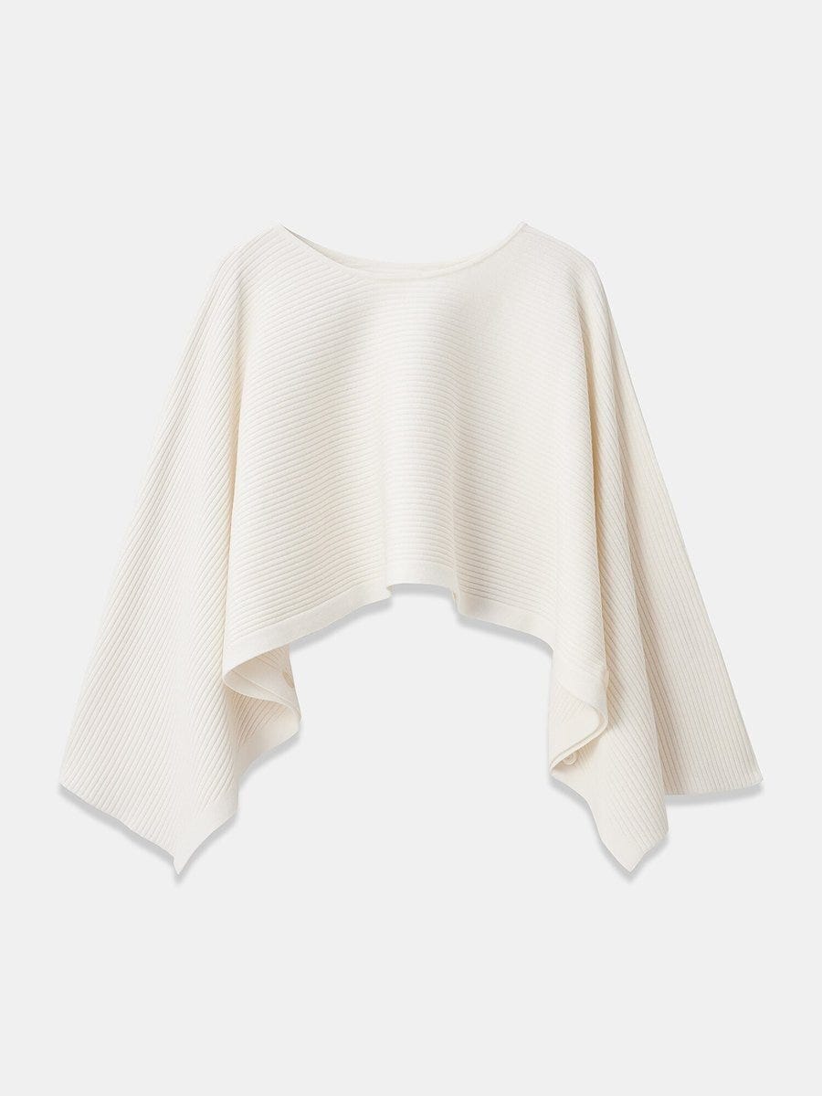 GU コットンブレンドニットケープ GUのコットンブレンドニットケープ