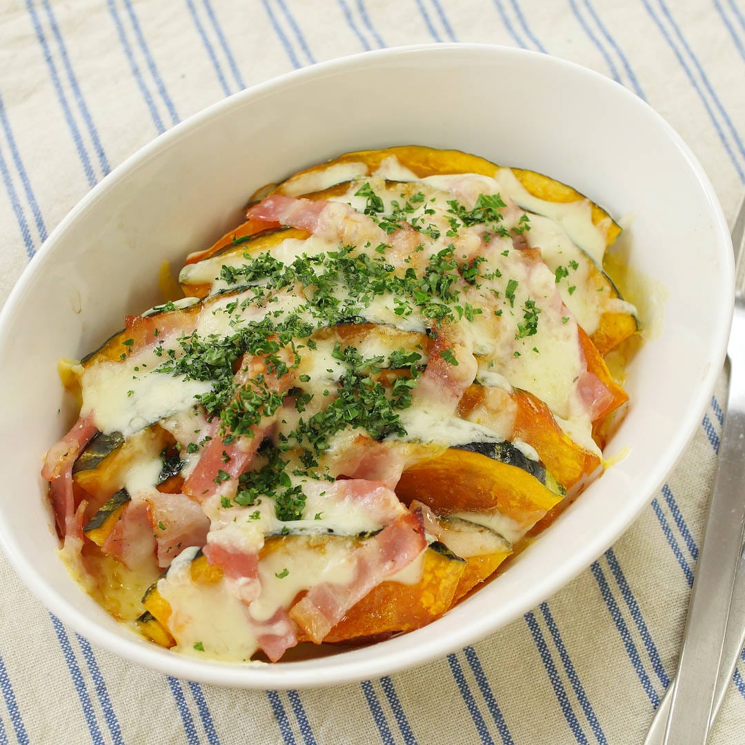 ホクうま！甘み引きたつ「かぼちゃチーズ焼き」