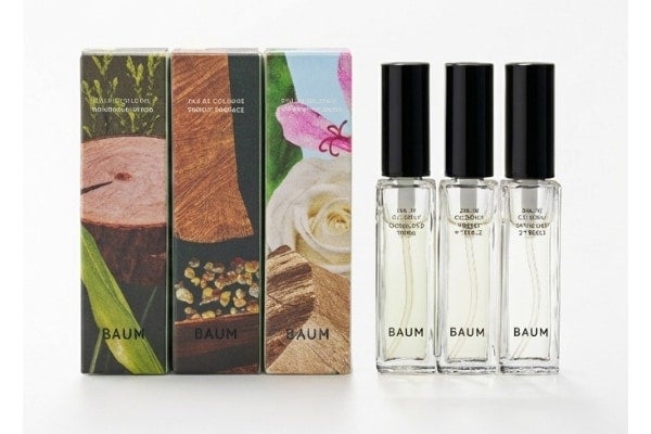 好評につき再登場！ BAUM、樹木が香るオーデコロンのミニサイズ3種を再発売
