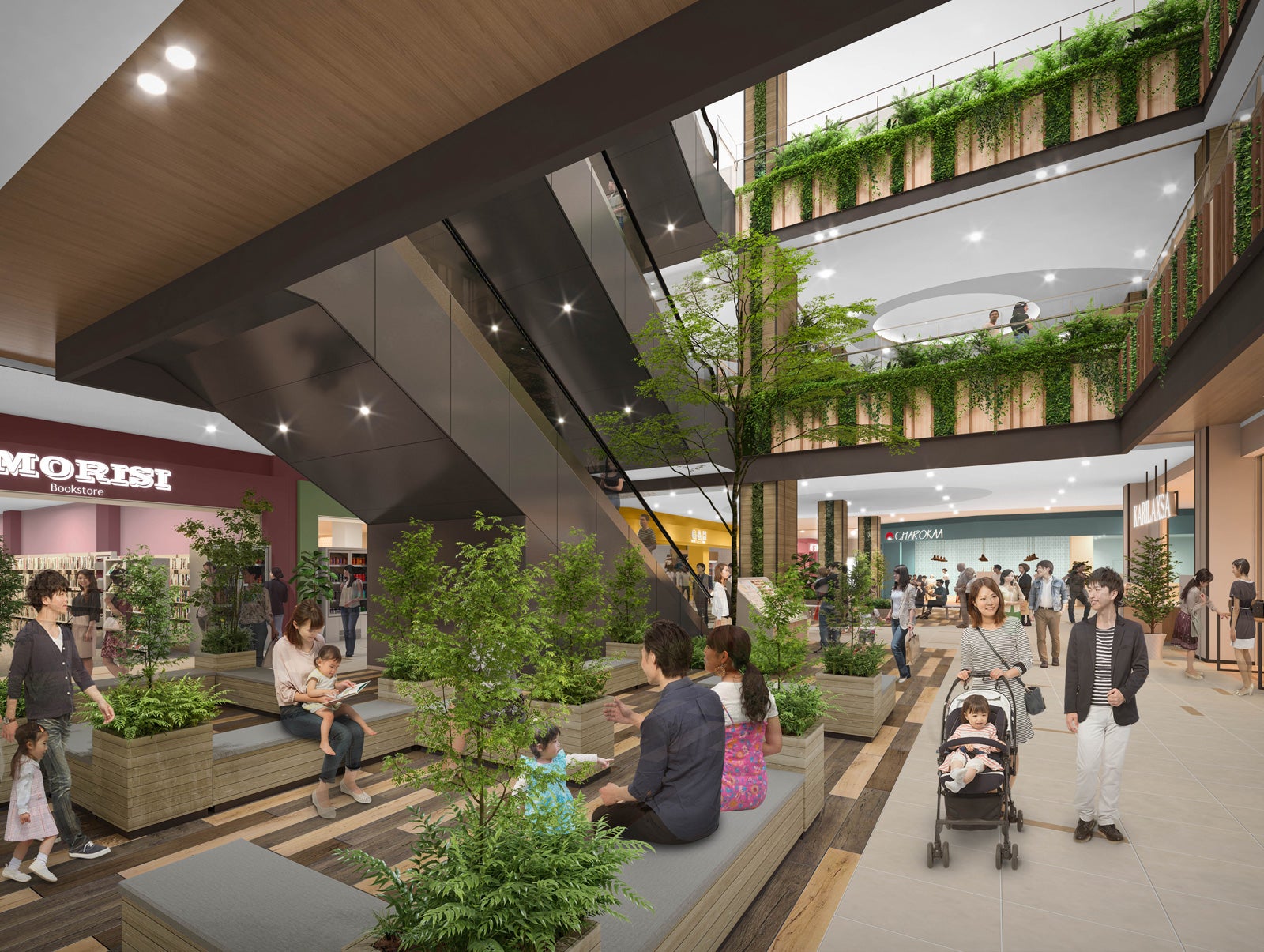 「三井ショッピングパーク ららぽーと堺」内観イメージ／画像提供：三井不動産