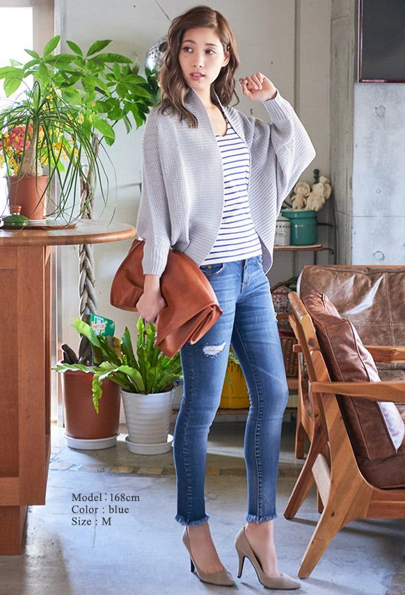 ダメージ加工入り・カットオフスキニーデニム「LuzLlena」3,670円(税込)/画像提供:LuzLlena