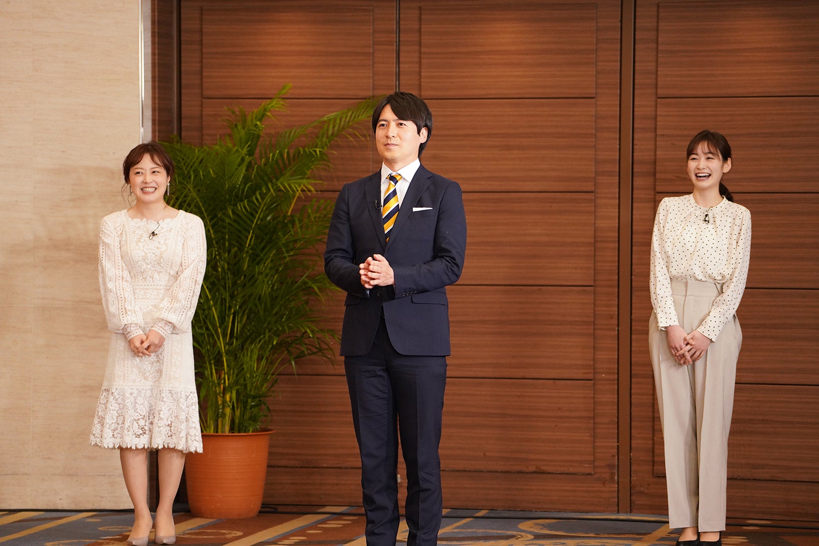 水卜麻美、桝太一、岩田絵里奈（C）日本テレビ