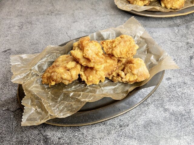 鶏のから揚げ　レシピ　小麦粉の衣