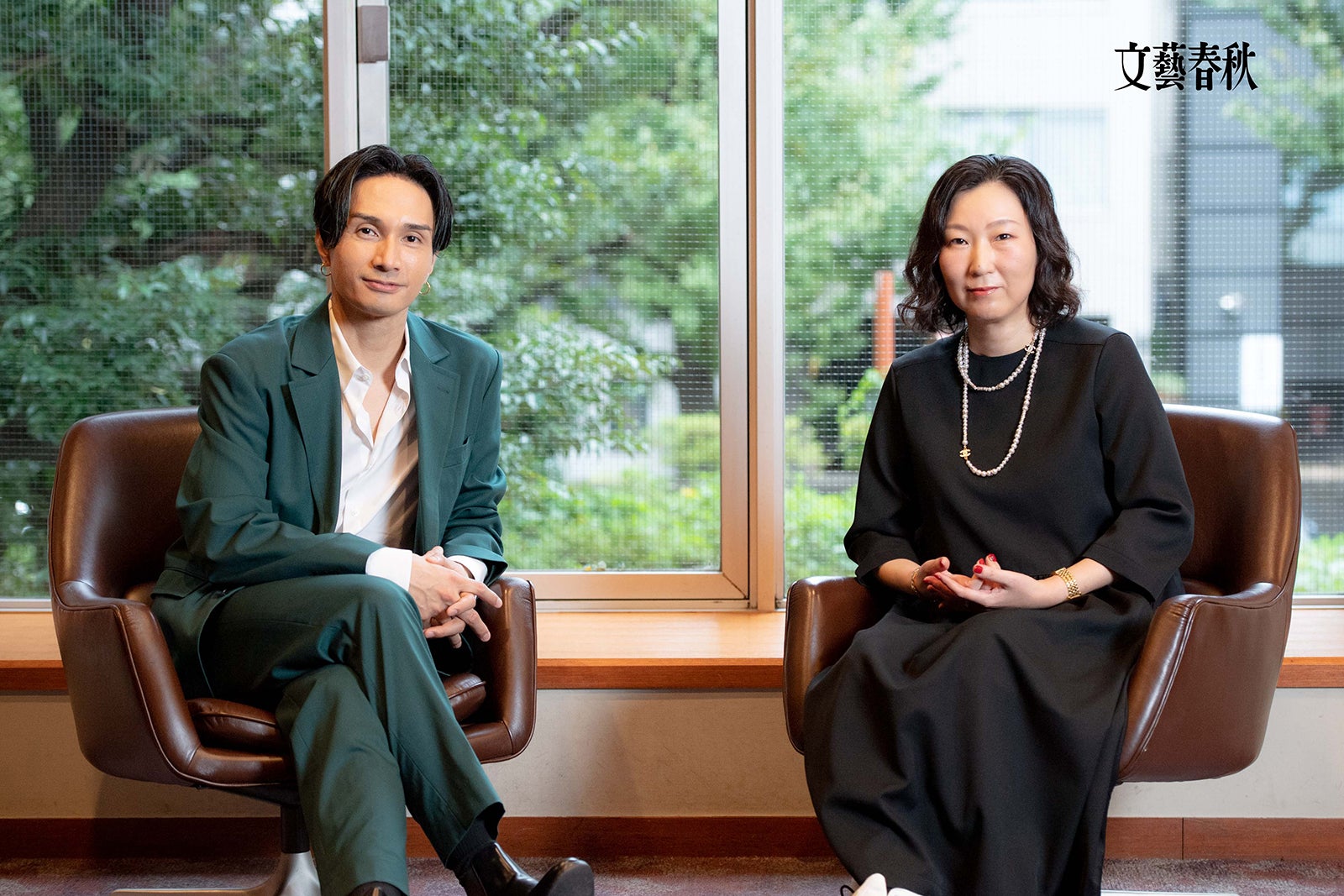 橘ケンチ、三浦しをん氏 （提供写真）