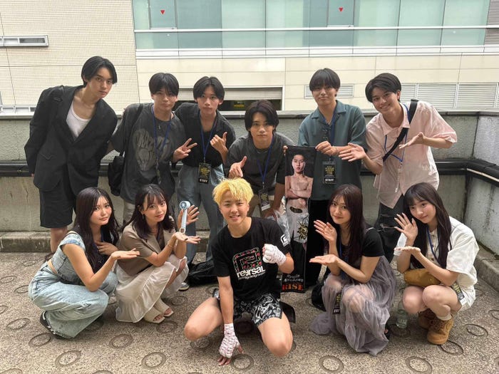 那須川龍心の応援に駆けつけた「今日好き」メンバー(C)Tsukasa Aoyagi