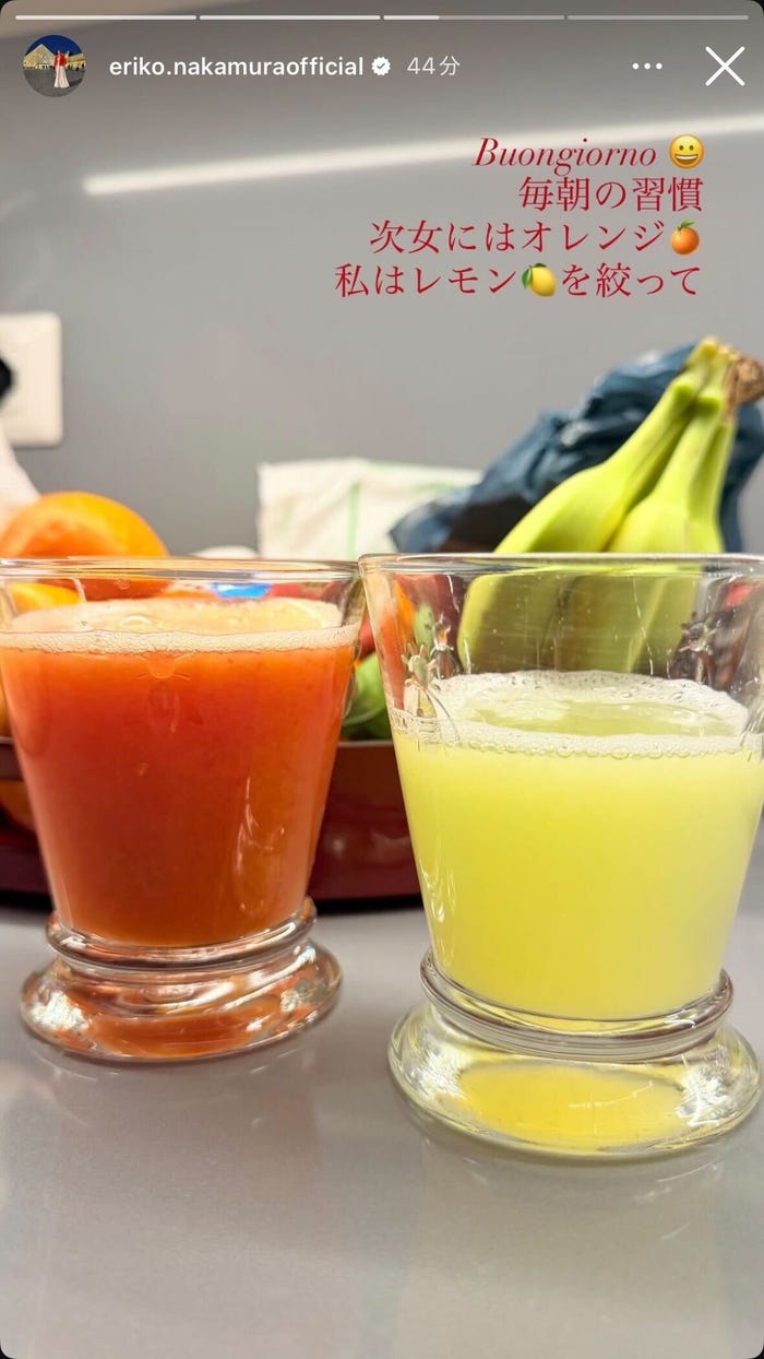 中村江里子Instagramストーリーズより