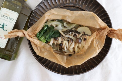 10分で完成!鮭と秋野菜のレンジ蒸し