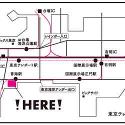 「TOKYO OUTLET WEEK」アクセスマップ／青海駅、東京テレポート駅近く
