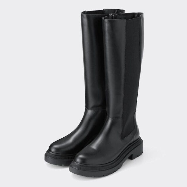 guブーツ guの高見え黒ブーツ