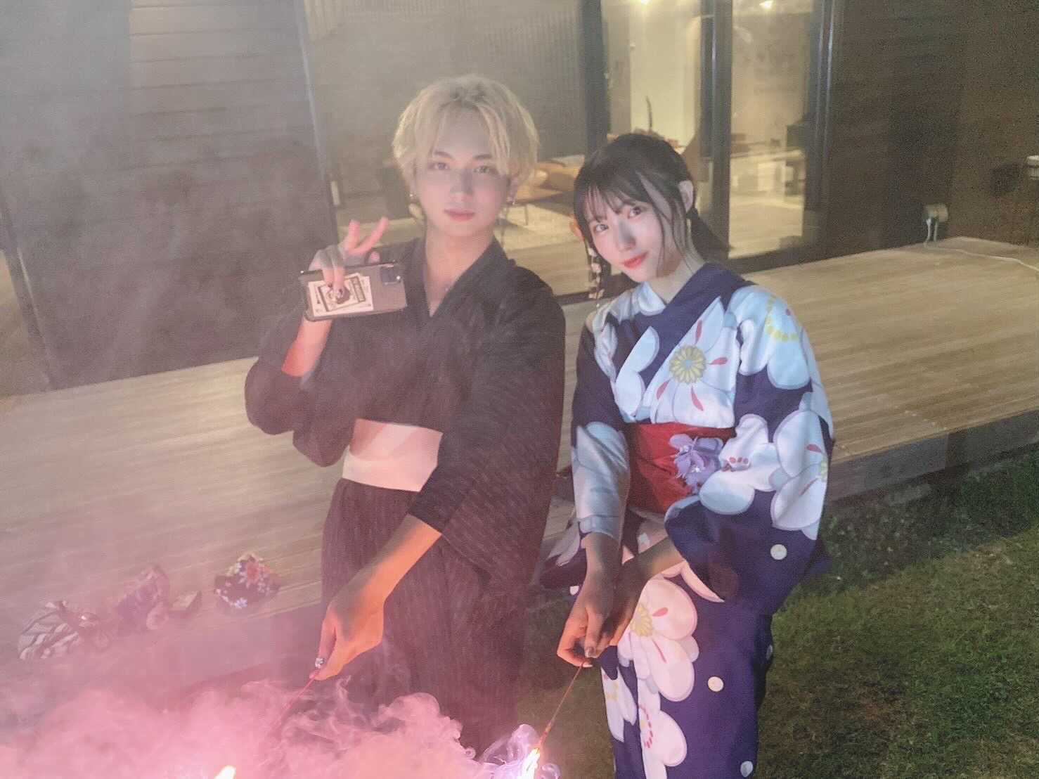 里吉峻、仲本愛美（提供写真）