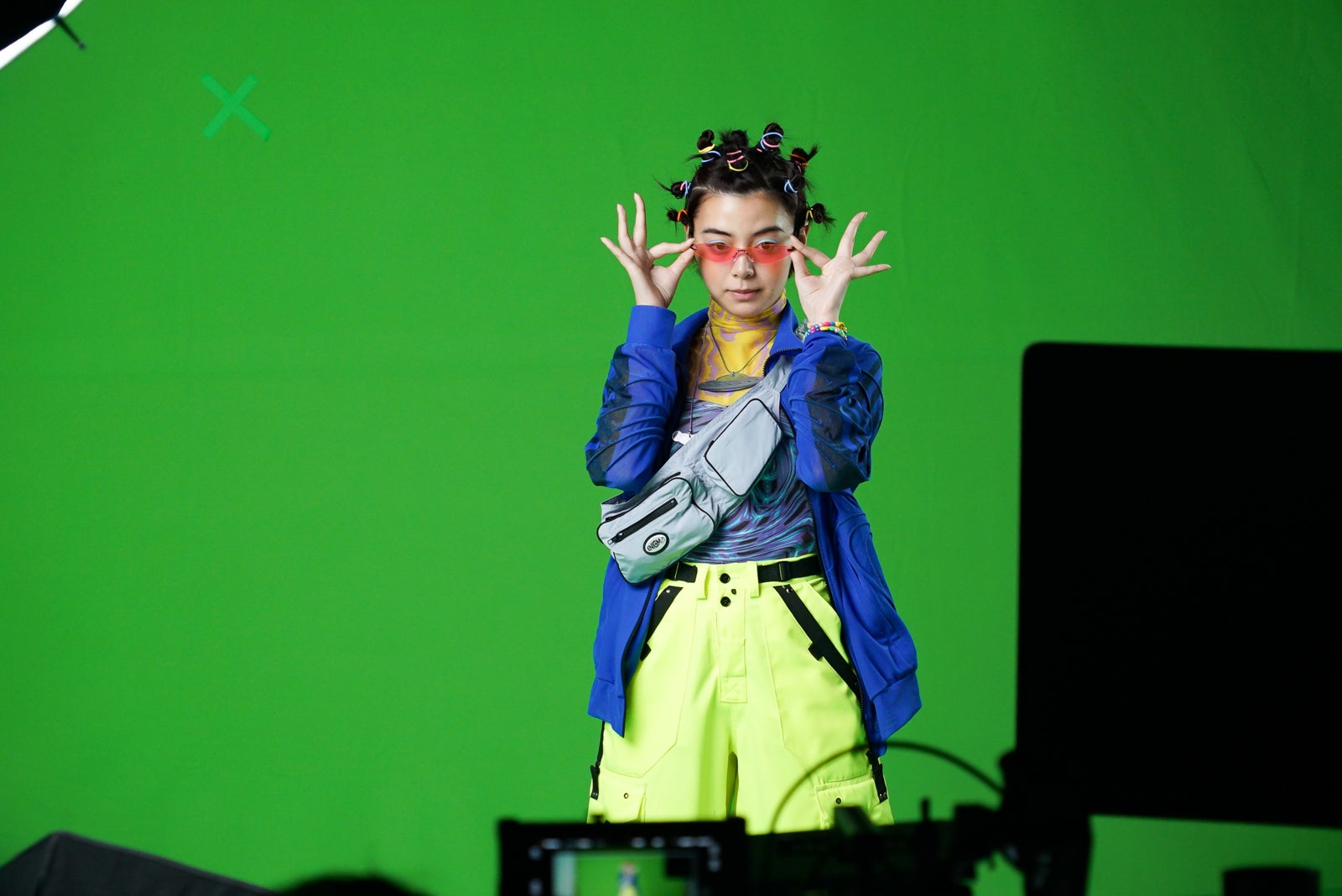 池田エライザ／新CM 撮影の様子（提供画像）