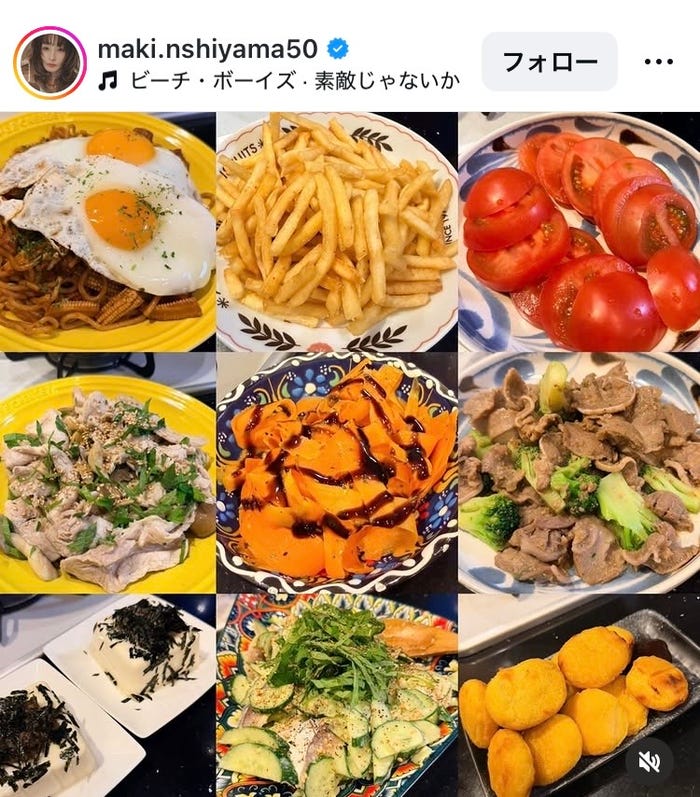 西山茉希Instagramより
