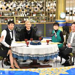 8日放送『人生最高レストラン』にISSA（中央）がゲスト出演（C）TBS