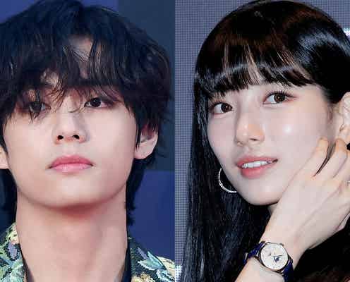 スジ、BTS・Vと見つめ合うオフショットが話題「ふざけ合ってるの最高」「美しすぎて言葉にならない」