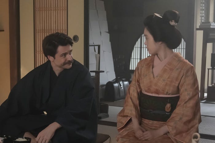 トミー・バストウ、高石あかり「ばけばけ」第82話(C)NHK