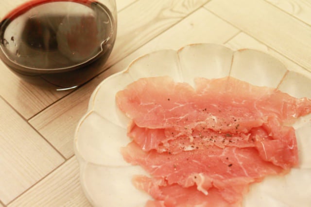 KALDI生ハム赤ワイン