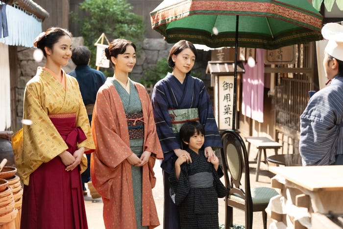 瀧七海、見上愛、上坂樹里ら「風、薫る」第120話(C)NHK