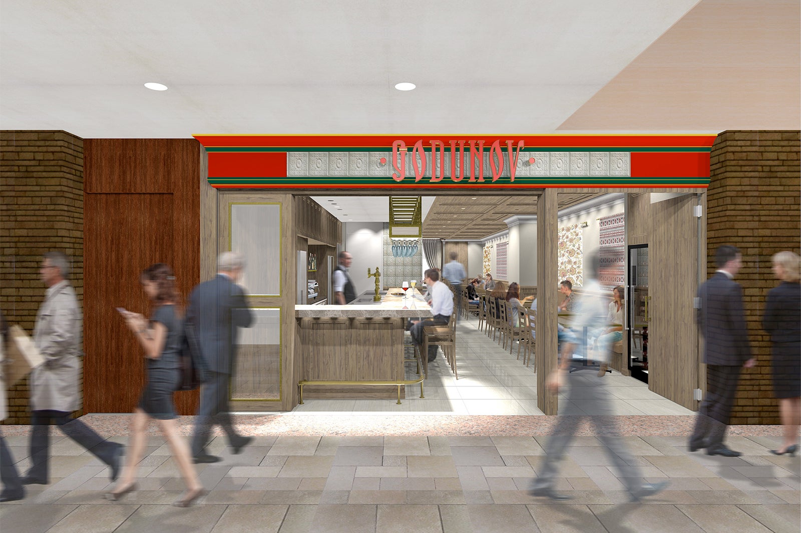 東京駅前、丸ビル5Fにニューオープンする「ゴドノフ東京 丸ビル店」／画像提供：ワールドリカーインポーターズ