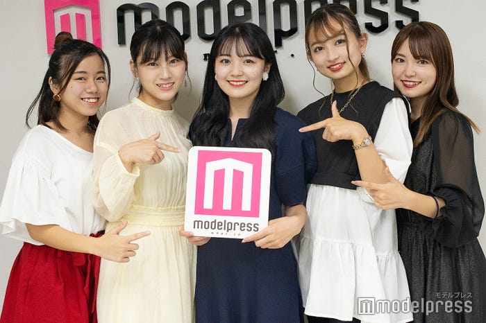 大野夢月さん、田中晴菜さん、北野百笑さん、五十子萌乃さん、松本華さん/「Ms. YNU Contest 2021」ファイナリスト(C)モデルプレス