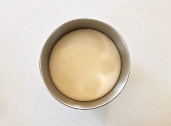 「パン・ヴィエノワ」のレシピ、手順②一次発酵したところ