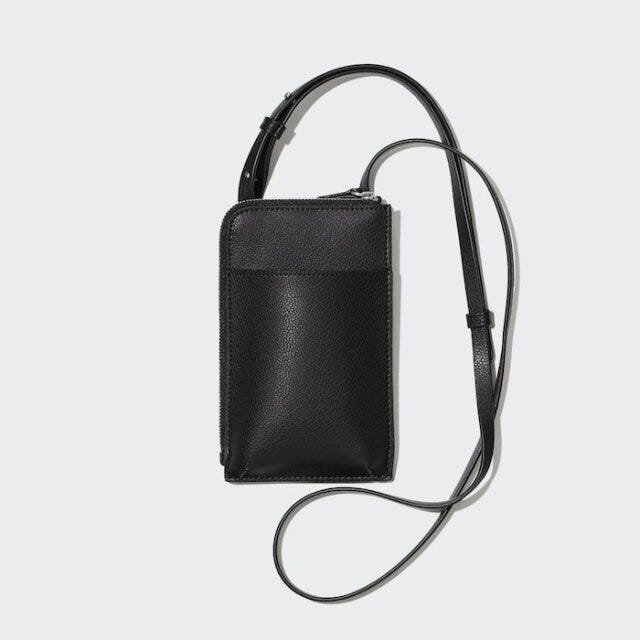 ユニクロ　バッグ　ショルダー　レザー　高見え