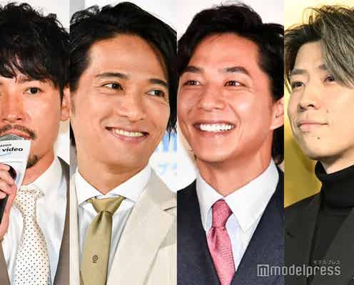 「バチェラー2」小柳津林太郎、歴代バチェラー久保裕丈・友永真也・黄皓との4ショット公開「豪華すぎる」「次は5人で」の声