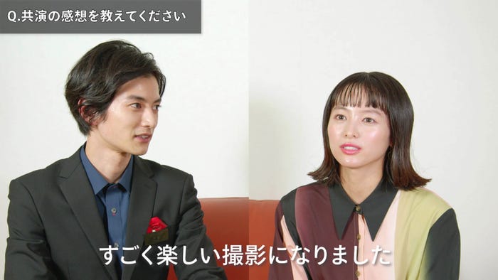 (左から)渡邊圭祐、清野菜名 (提供写真)