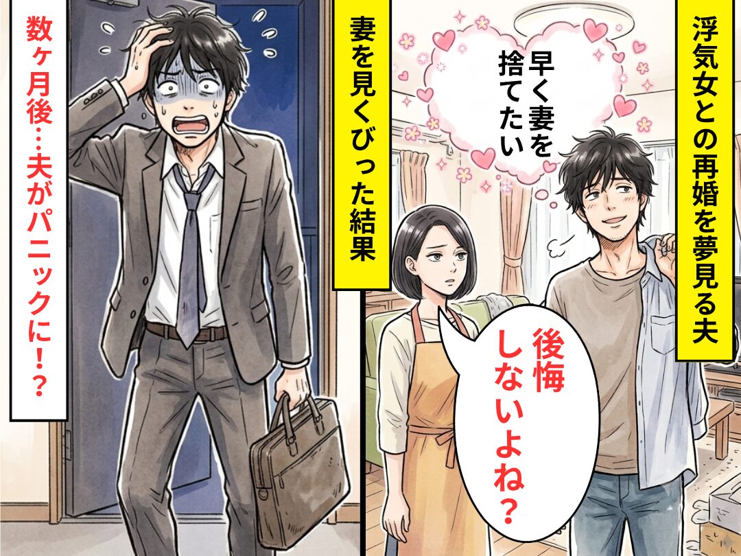 「早く妻を捨てたい」浮気女との再婚を夢見る夫！しかし妻「後悔しないよね？」⇒数ヶ月後、夫がパニックになったワケ