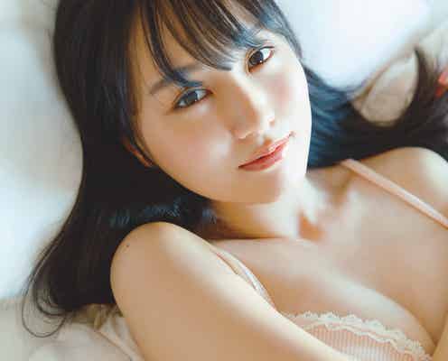 乃木坂46賀喜遥香、ランジェリーカット解禁 1st写真集「まっさら」先行カット